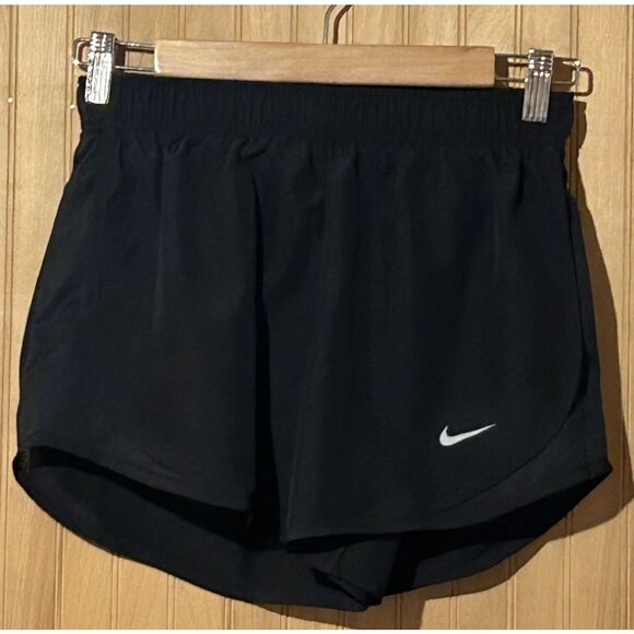Nike Dri-Fit Shorts Womens XS Black Comfort Gym Running Athletic Ladies - Picture 1 of 5